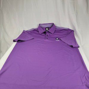 FootJoy Polo Shirt Adult M Medium Purple  FJ The Island Golf Logo